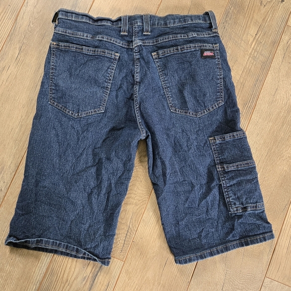 Dickies Blue Denim Jean Mens Size 32 Shorts - Picture 2 of 10